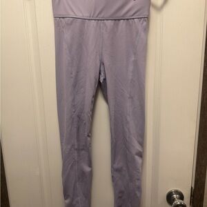 Carbon38 Lavender/ Lilac designer Leggings with macrame crochet leg detailing